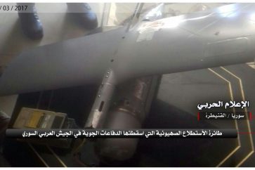 Syrie : Un drone israélien abattu au Golan, moins de 48 heures après les menaces de Lieberman