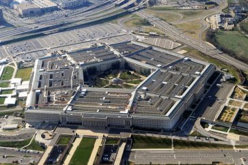 This picture taken 26 December 2011 shows the Pentagon building in Washington, DC.  The Pentagon, which is the headquarters of the United States Department of Defense (DOD), is the world's largest office building by floor area, with about 6,500,000 sq ft (600,000 m2), of which 3,700,000 sq ft (340,000 m2) are used as offices.  Approximately 23,000 military and civilian employees and about 3,000 non-defense support personnel work in the Pentagon. AFP PHOTO        (Photo credit should read STAFF/AFP/Getty Images)