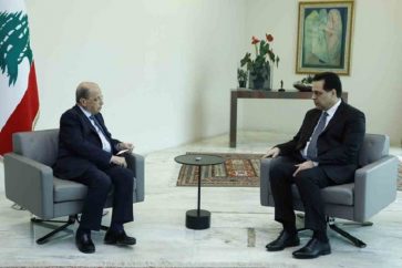 Les présidents Michel Aoun et Hassan Diab