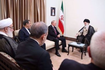 Rencontre de l'honorable Ayatollah Ali Khamenei, avec le président russe Vladimir Poutine, le 7 septembre 2018, à Téhéran. ©leader.ir