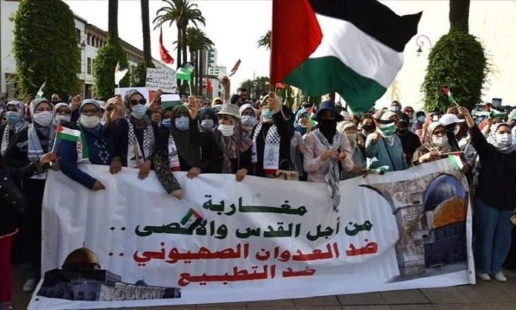 « Du Maroc à la Palestine un seul peuple et pas deux ».