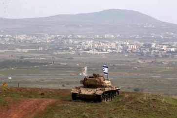 Char israélien dans le Golan syrien occupé