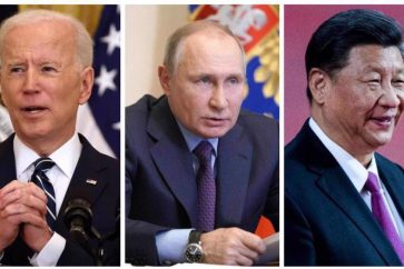 Biden, Poutine et Xi Jinping
