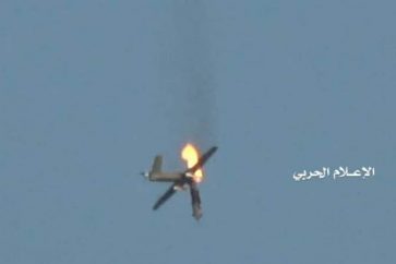Un drone saoudien abattu par un missile yéménite (Archives)