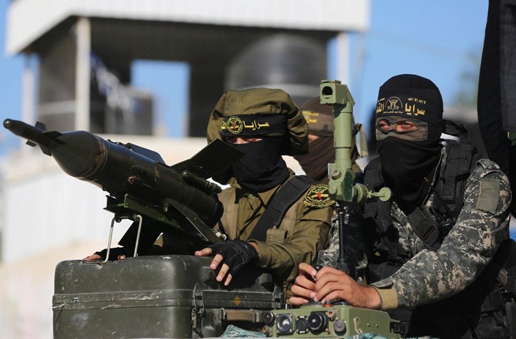 Des combattants de la résistance palestinienne.