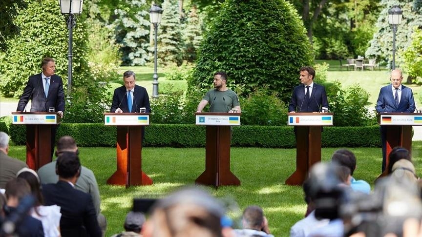 Visite des dirigeants européens en Ukraine