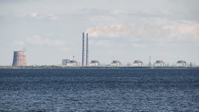 La centrale nucléaire de Zaporojié, photographiée le 27 avril 2022. (image d'illustration).
