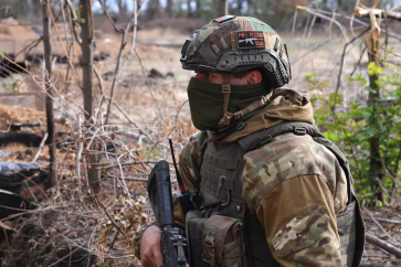 Un paramilitaire du groupe Wagner dans le Donbass (illustration)