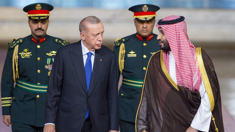 Erdogan et Mohamed ben Salmane à Riyad le 17 juillet.