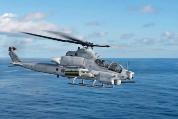 Un hélicoptère US de type AH-1Z Viper.