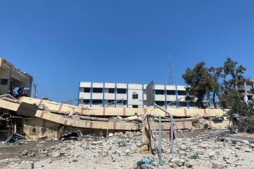 La 11ème école bombardée Moustafa Hafez à Gaza-ville