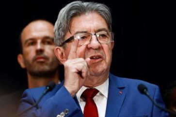 Le chef de la France Insoumise, Jean Luc Mélenchon