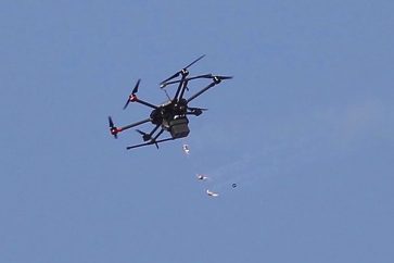 Un drone israélien survole la bande de Gaza. ©AP