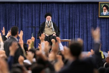 Le Guide suprême de la Révolution islamique en Iran, l'Ayatollah Sayed Ali Khamenei