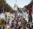 Des manifestants rassemblés à Washington pour protester contre la guerre israélienne à Gaza (Archives)